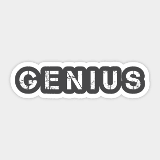 Just Genius Sticker